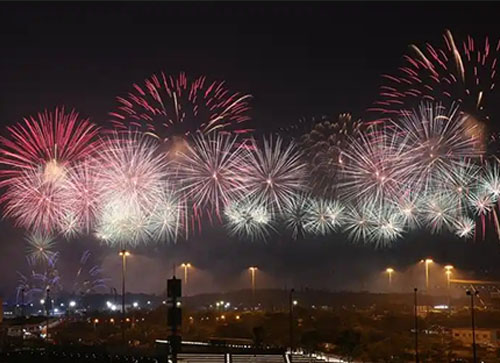 嘉黎县焰火晚会